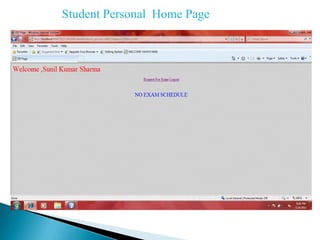 Student Personal Home Page
 