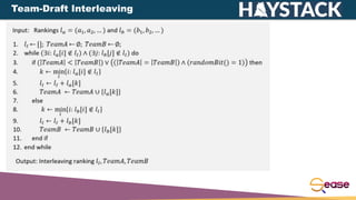 Team-Draft Interleaving
 