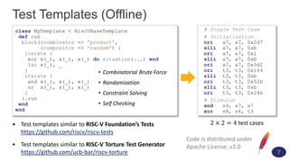 Online test program generator for RISC-V processors | PPTX
