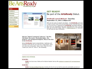 Arts Ready's Online tool demo