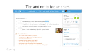 Tips and notes for teachers
9
 