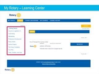 My Rotary – Learning Center
 