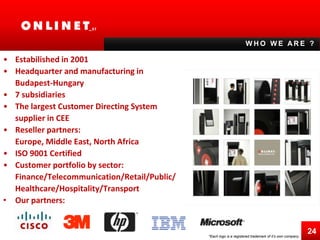 Queue Management and Digital Signage from one source: ONLINET | PPTX ...