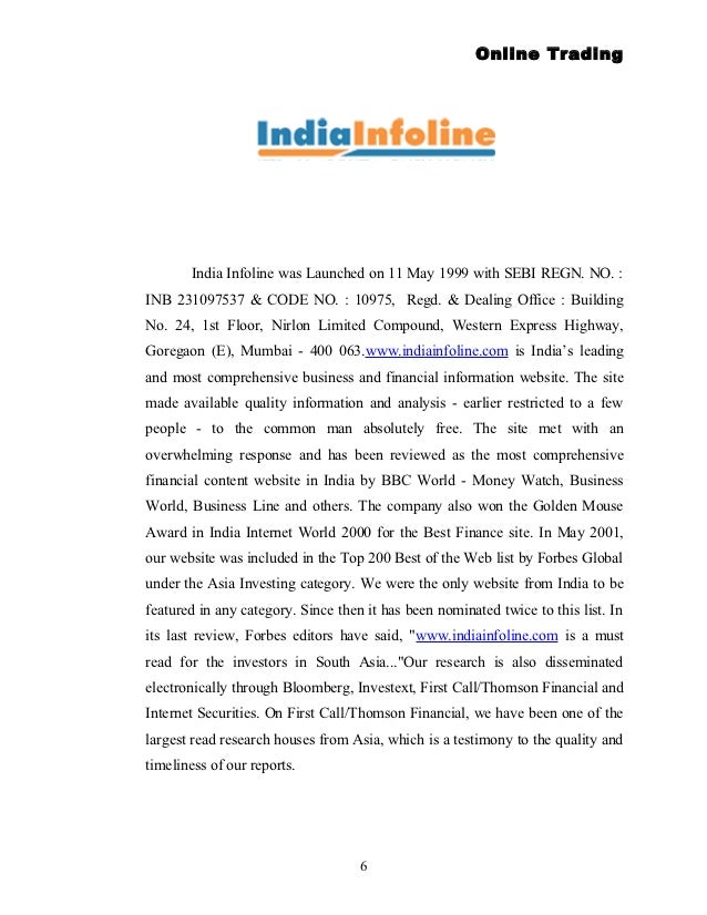 Forex trading india infoline