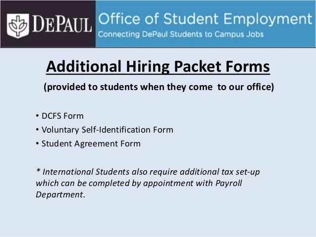 employment/i visa Online Student Office of Manager DePaul Employment