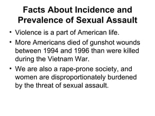 realities of sexual assault | PPT