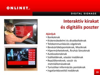 ÜGYFÉLIRÁNYÍTÓ RENDSZERMi ez?Az ügyfélirányító rendszer egy olyan eszköz melynek segítségével egy ügyfélszolgálatműködésének hatékonysága, minősége és értékesítési számai jelentősennövelhetők.07