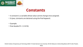 Comprehensive Introduction to Java Programming Language and Concepts | PPTX