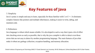 Comprehensive Introduction to Java Programming Language and Concepts | PPTX