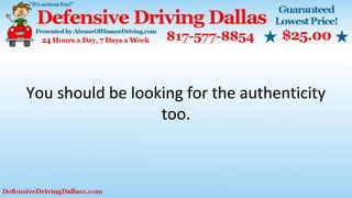 You should be looking for the authenticity
too.
 