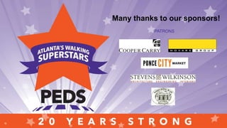 Many thanks to our sponsors!
PATRONS
 