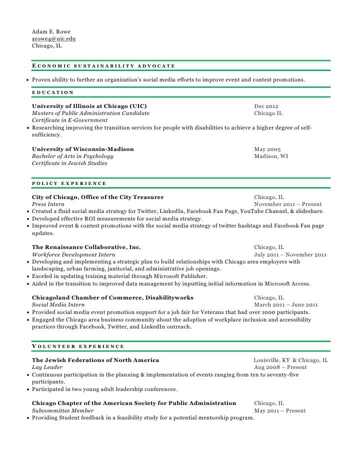 economic sustainability resume
