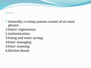 Voting Systm ONLINE VOTING SYSTEM is a web based application | PPTX