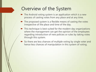 Online voting system | PPTX