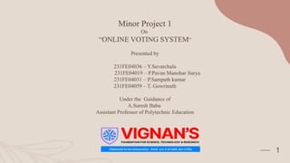 Secure and Efficient Online Voting System with Biometric Authentication ...