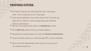 Secure and Efficient Online Voting System with Biometric Authentication ...