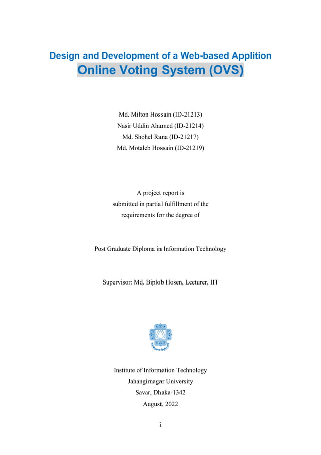 Online Voting System | PDF | Databases | Computer Software and Applications