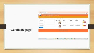 Candidate page
 