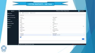 SYSTEM SNAPSHOTS – Edit Voter
 