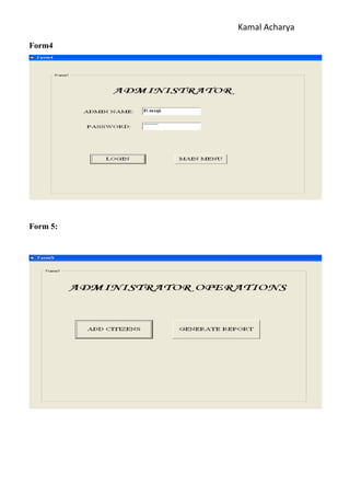 Kamal Acharya
Form4
Form 5:
 