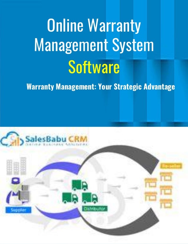 Online Warranty Management System Software