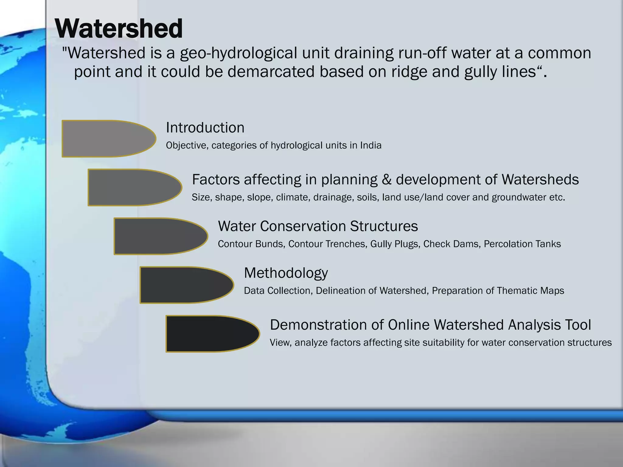 Online Watershed Analysis Tool | PPTX