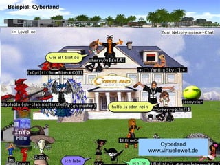 Beispiel: Cyberland




                         Cyberland
                      www.virtuellewelt.de
 