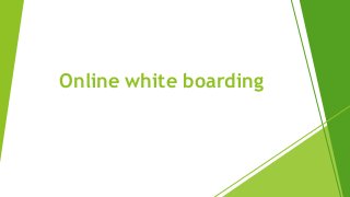 Online white boarding
 