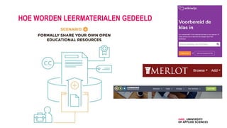 HOE WORDEN LEERMATERIALEN GEDEELD
 