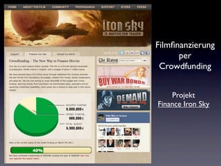 Filmﬁnanzierung
      per
 Crowdfunding


    Projekt
Finance Iron Sky
 