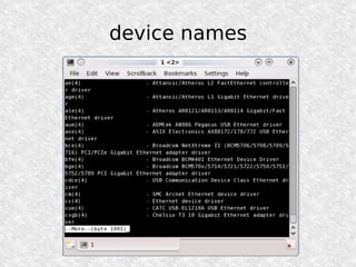 device names
 