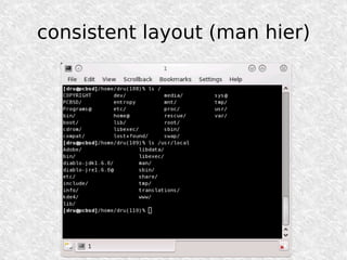 consistent layout (man hier)
 