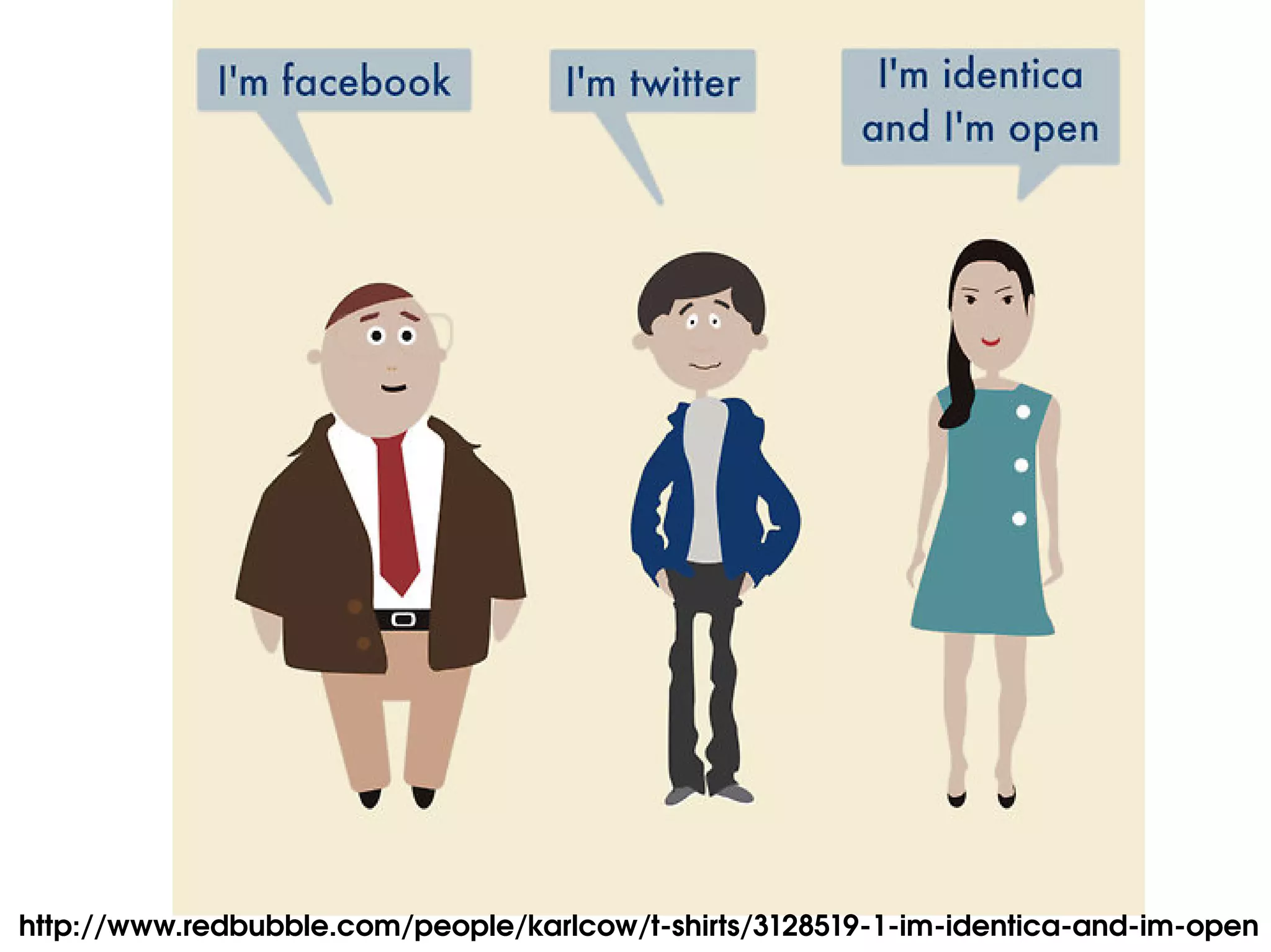 Identi.ca t­shirt slide




http://www.redbubble.com/people/karlcow/t­shirts/3128519­1­im­identica­and­im­open
 
