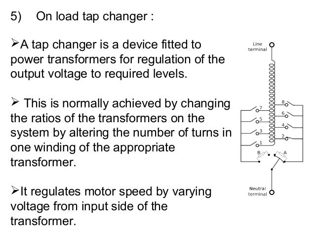 On load tap changer in a.c. locomotive transformer & air ...