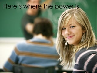 Here’s where the power is
 