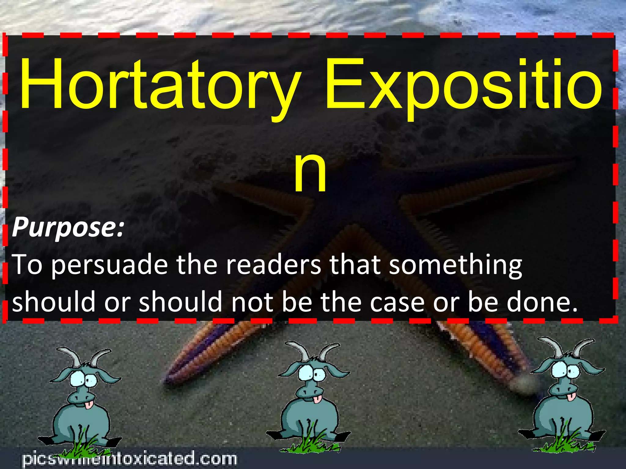 Hortatory Exposition PowerPoint | PPT