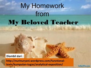 Homework Exposition Hortatory Exposition PowerPoint | PPT