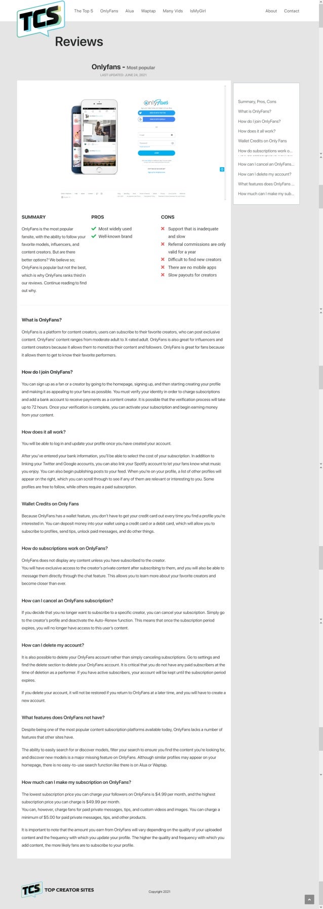 OnlyFans Reviews and Alternative Platforms OnlyFans Similar Sites