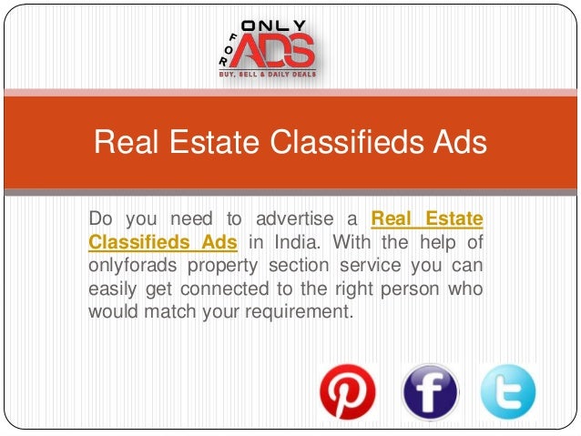 free advertising real estate