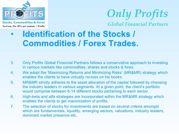 No loss only profit forex