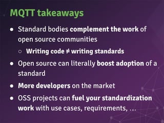 On making standards organizations & open source communities work hand in hand