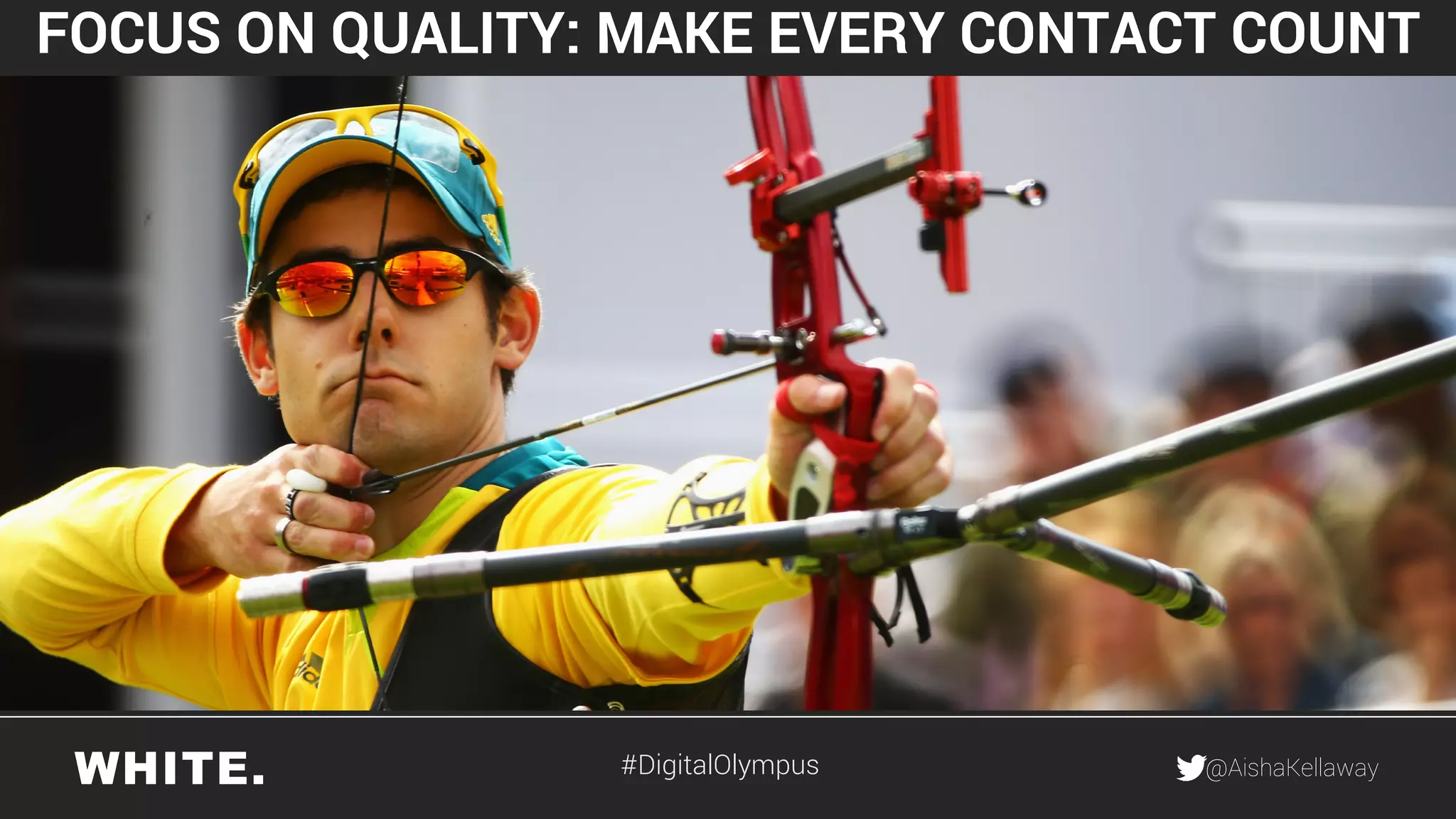 @AishaKellaway
FOCUS ON QUALITY: MAKE EVERY CONTACT COUNT
#DigitalOlympus
 