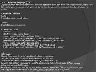 On mysql | PPT