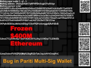 Bug in Pariti Multi-Sig Wallet
Frozen
$400M
Ethereum
 