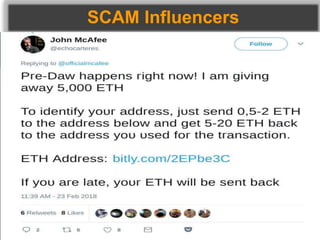 SCAM Influencers
 