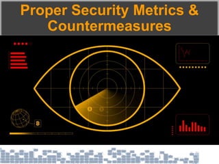 Proper Security Metrics &
Countermeasures
 
