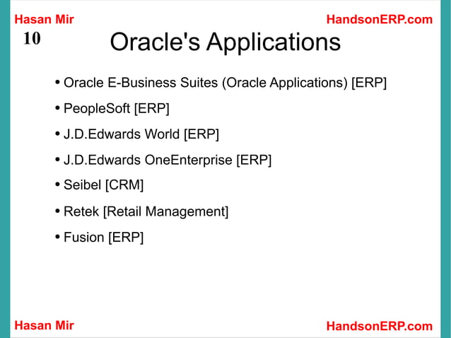 Introduction to Oracle Financials | PPT