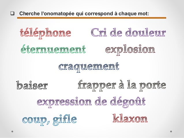 Onomatopée