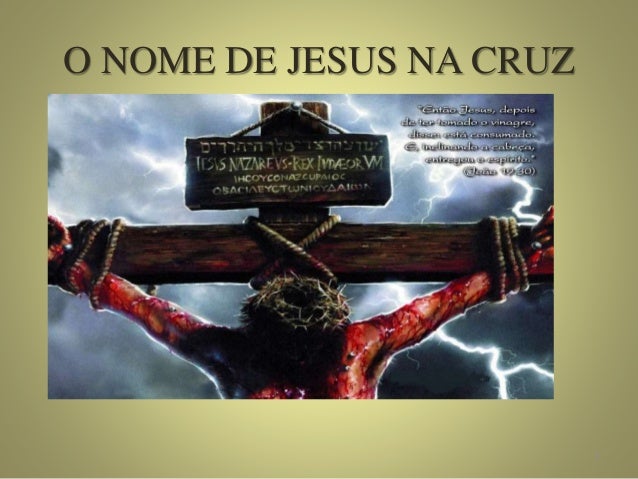O Nome De Jesus Na Cruz