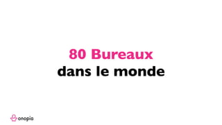 80 Bureaux
dans le monde
 